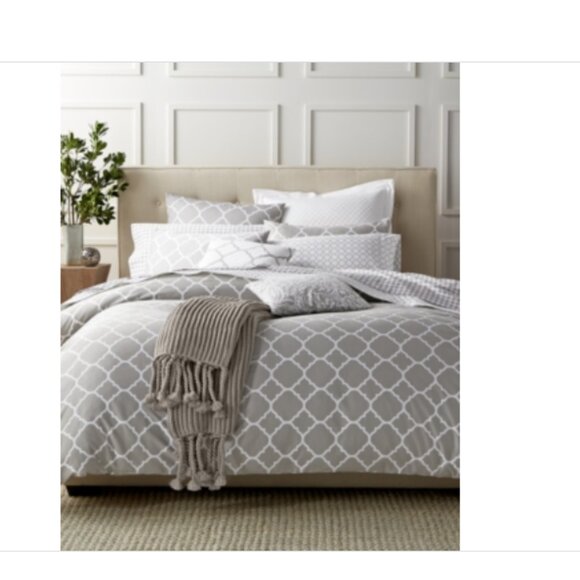 Charter Club Damask Designs Geometric Dove 3-Pc. Comforter Set, King, - Picture 1 of 1